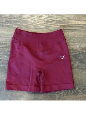 Gymshark Seamless High-Waist Bike Shorts - Burgundy
